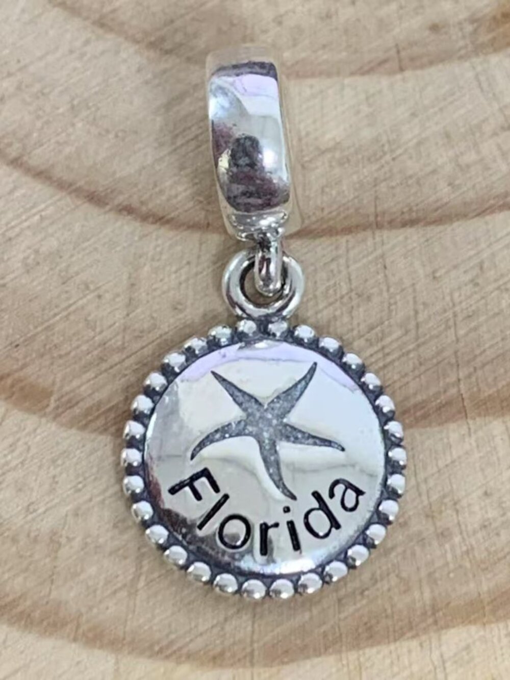 Pandora Authentic Exclusive Florida Starfish Charm, S925 Silver Jewelry